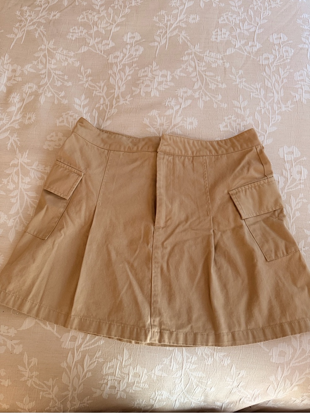 Blue Rain Tan Cargo Skater Skirt